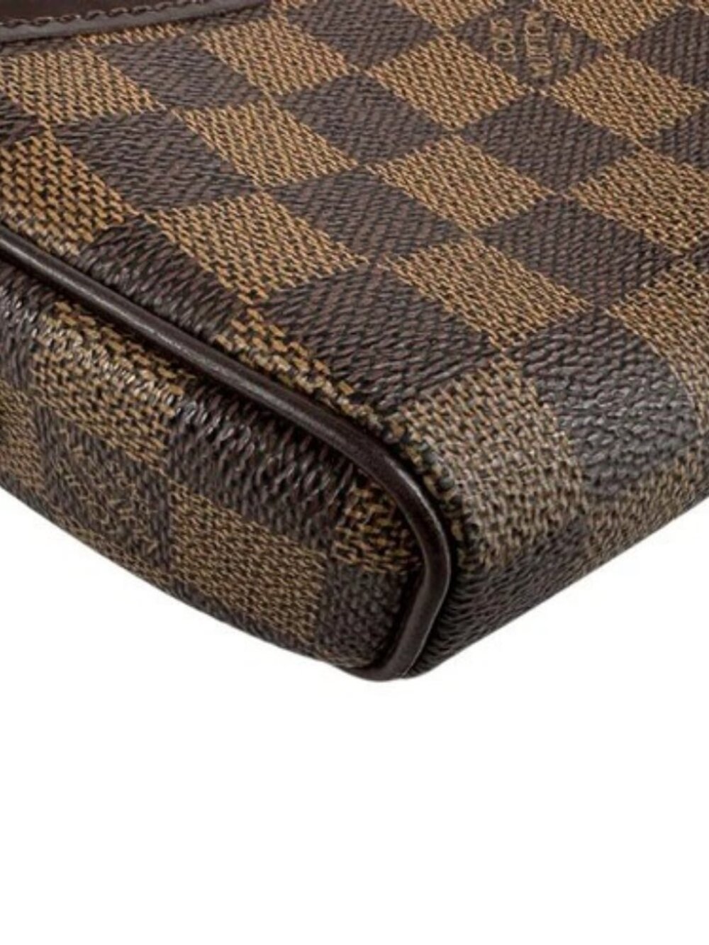 Auth LOUIS VUITTON Damier Ebene Ipanema Pochette Shoulder Bag Brown N51296 z7333 - Picture 8 of 12